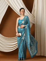 UNIVERSE New Exclusive Women’s Soft Lightweight Dola silk with Zari Border Saree - Apple Lifestyle