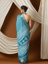 UNIVERSE New Exclusive Women’s Soft Lightweight Dola silk with Zari Border Saree - Apple Lifestyle