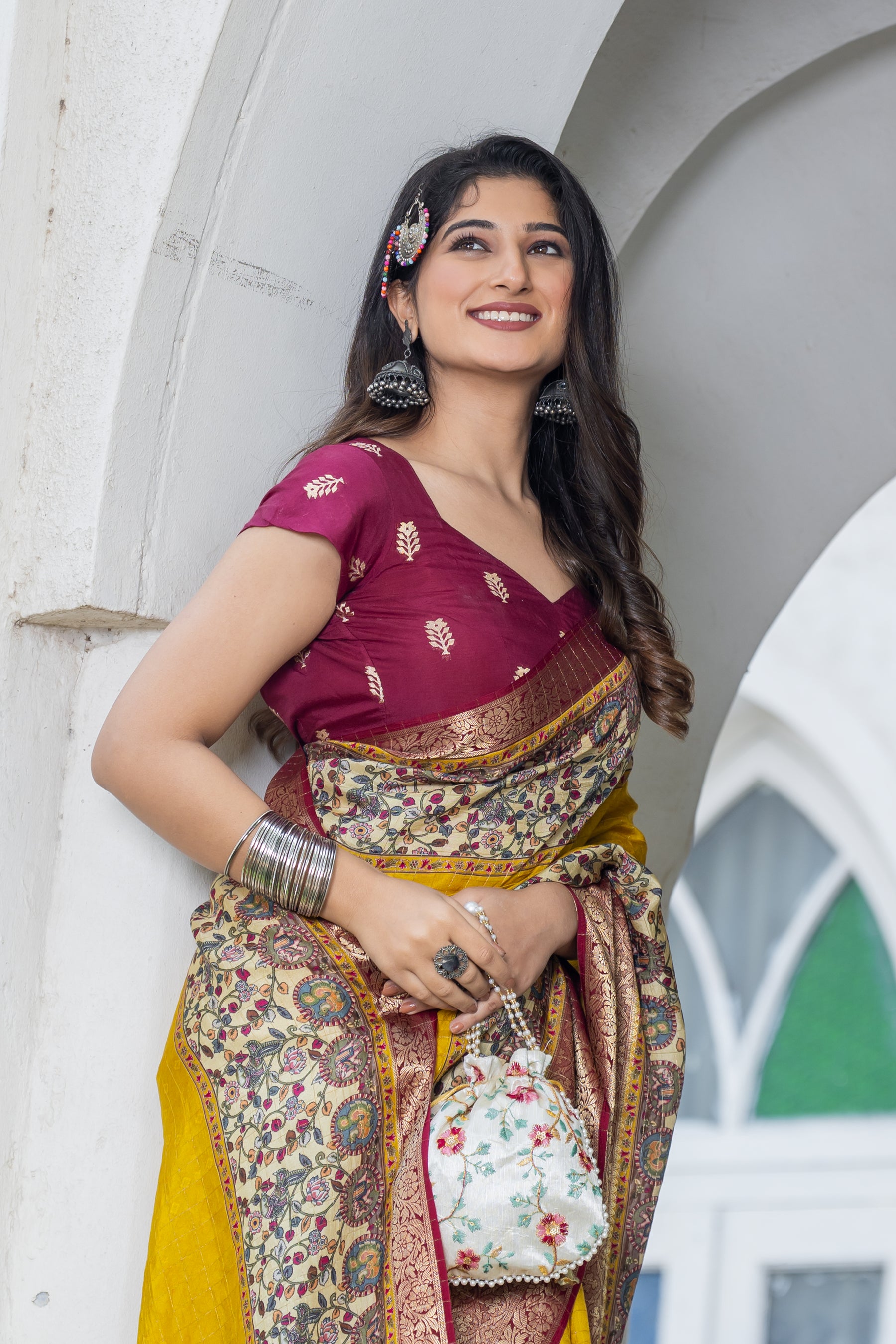 Liza Cheks - Russian Chit Pallu Checks Saree