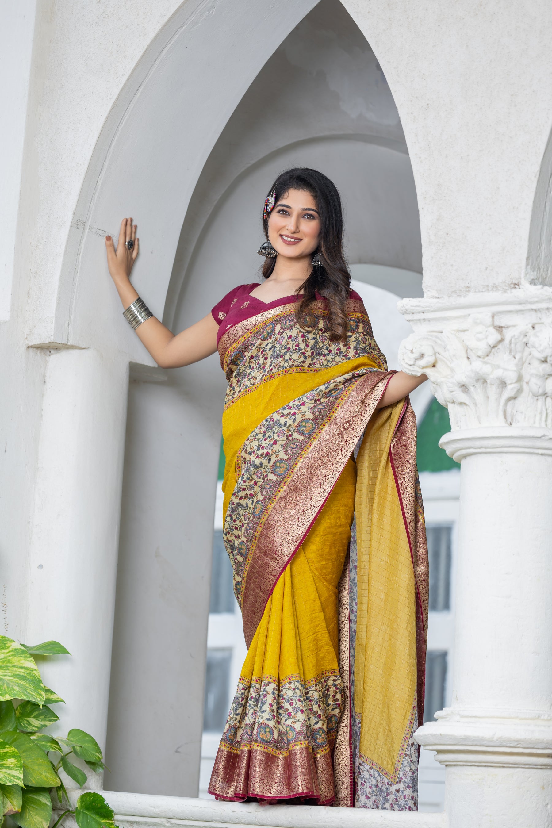 Liza Cheks - Russian Chit Pallu Checks Saree