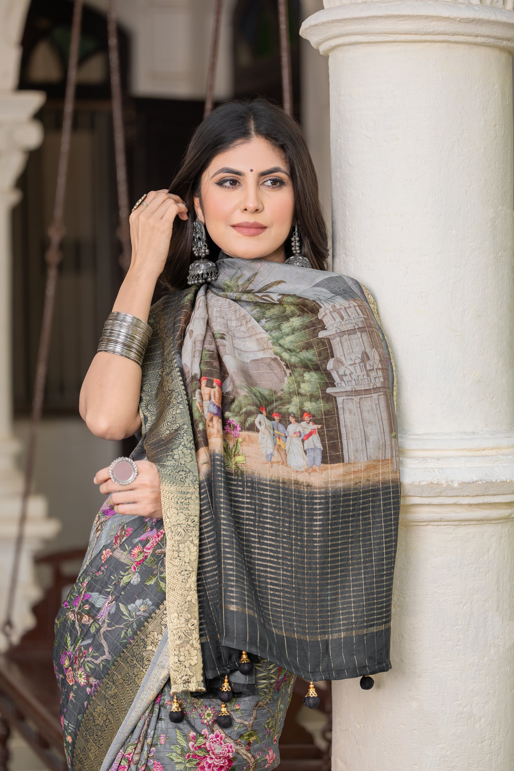 Liza Cheks - Russian Chit Pallu Checks Saree