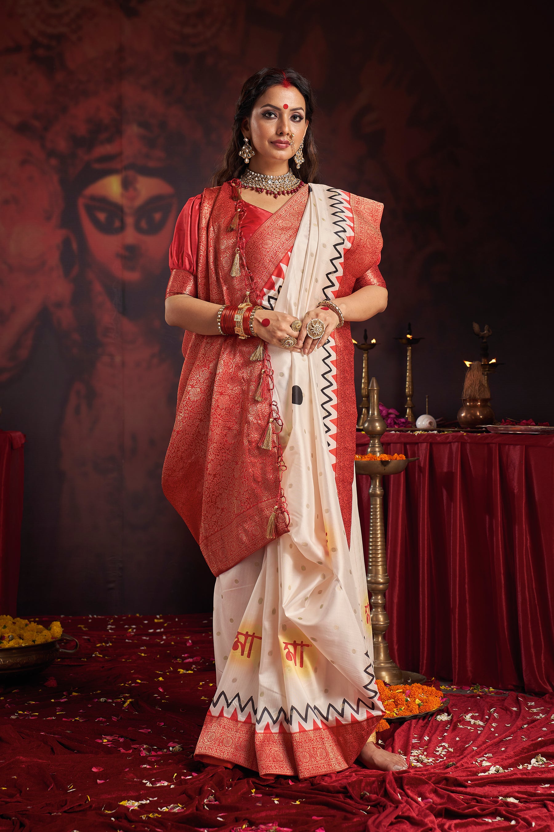 DURGOTSAV Durga Shakti Heritage Saree