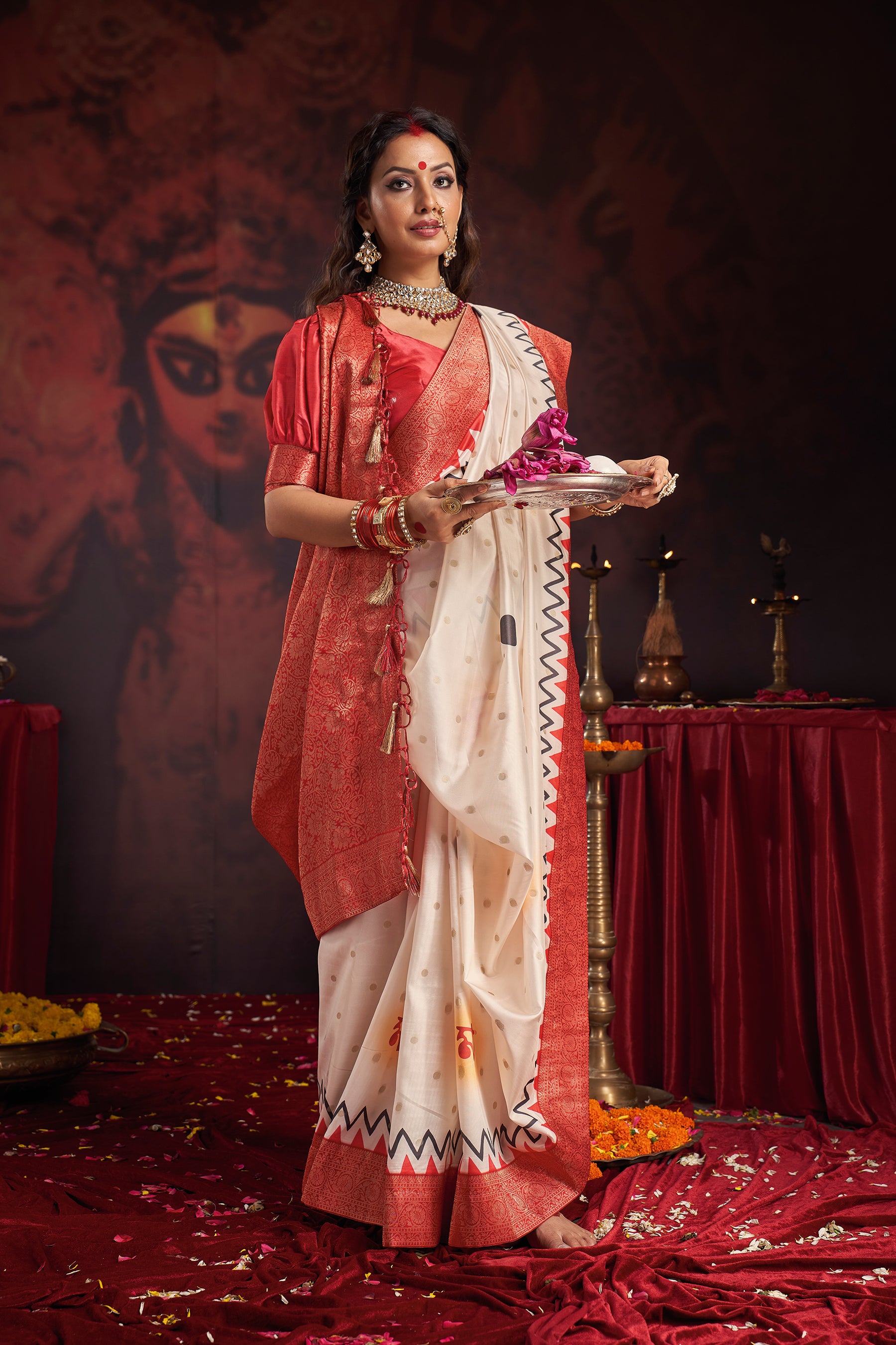 DURGOTSAV Durga Shakti Heritage Saree