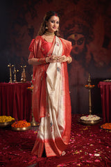 DURGOTSAV Shubho Shakti Banarasi Saree