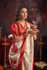 DURGOTSAV Shubho Shakti Banarasi Saree