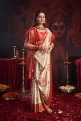 DURGOTSAV Rajrani Durgotsav Silk Saree