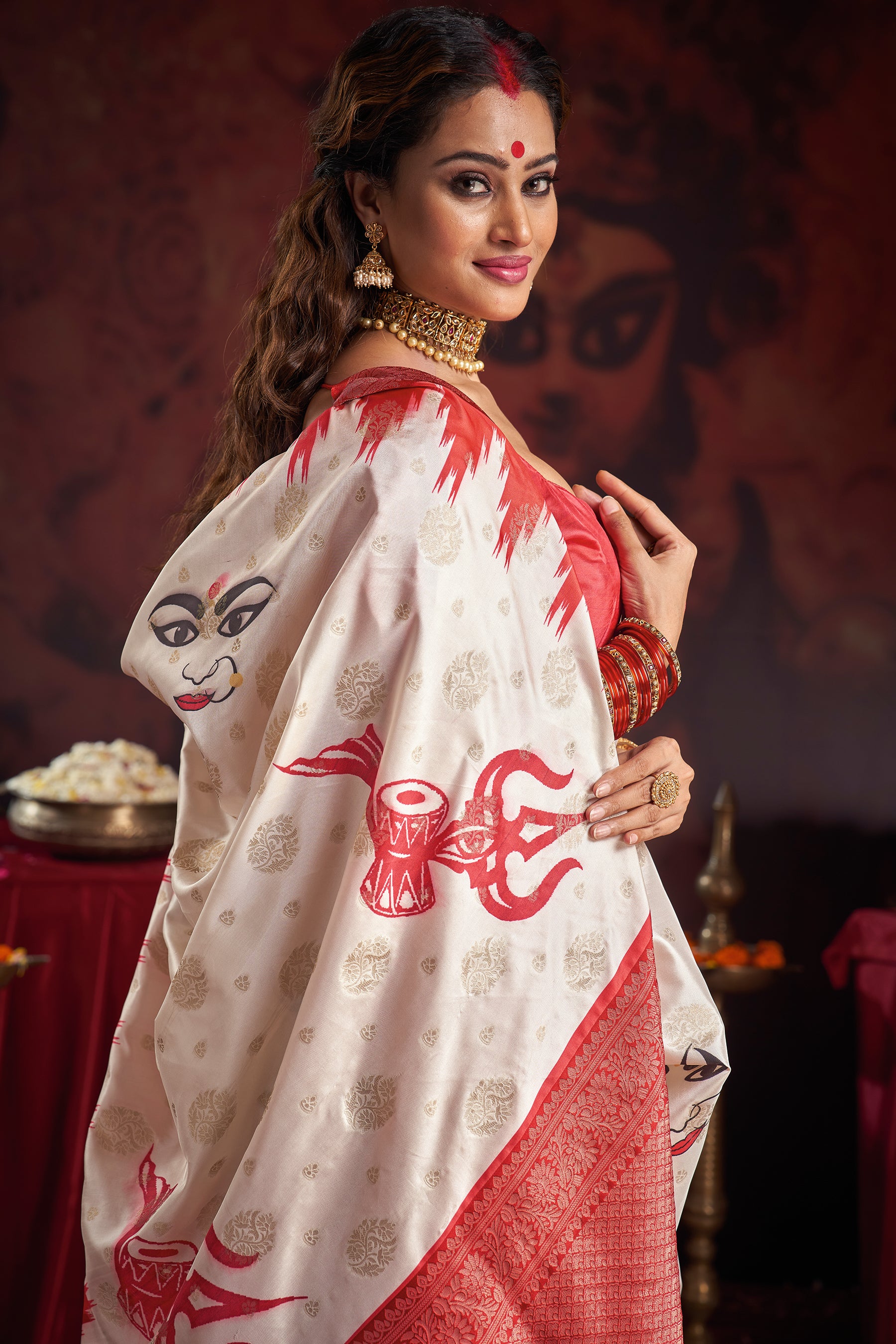 Durgotsav Divine Grace Saree
