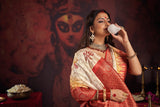 Durgotsav Trishakti Heritage Saree