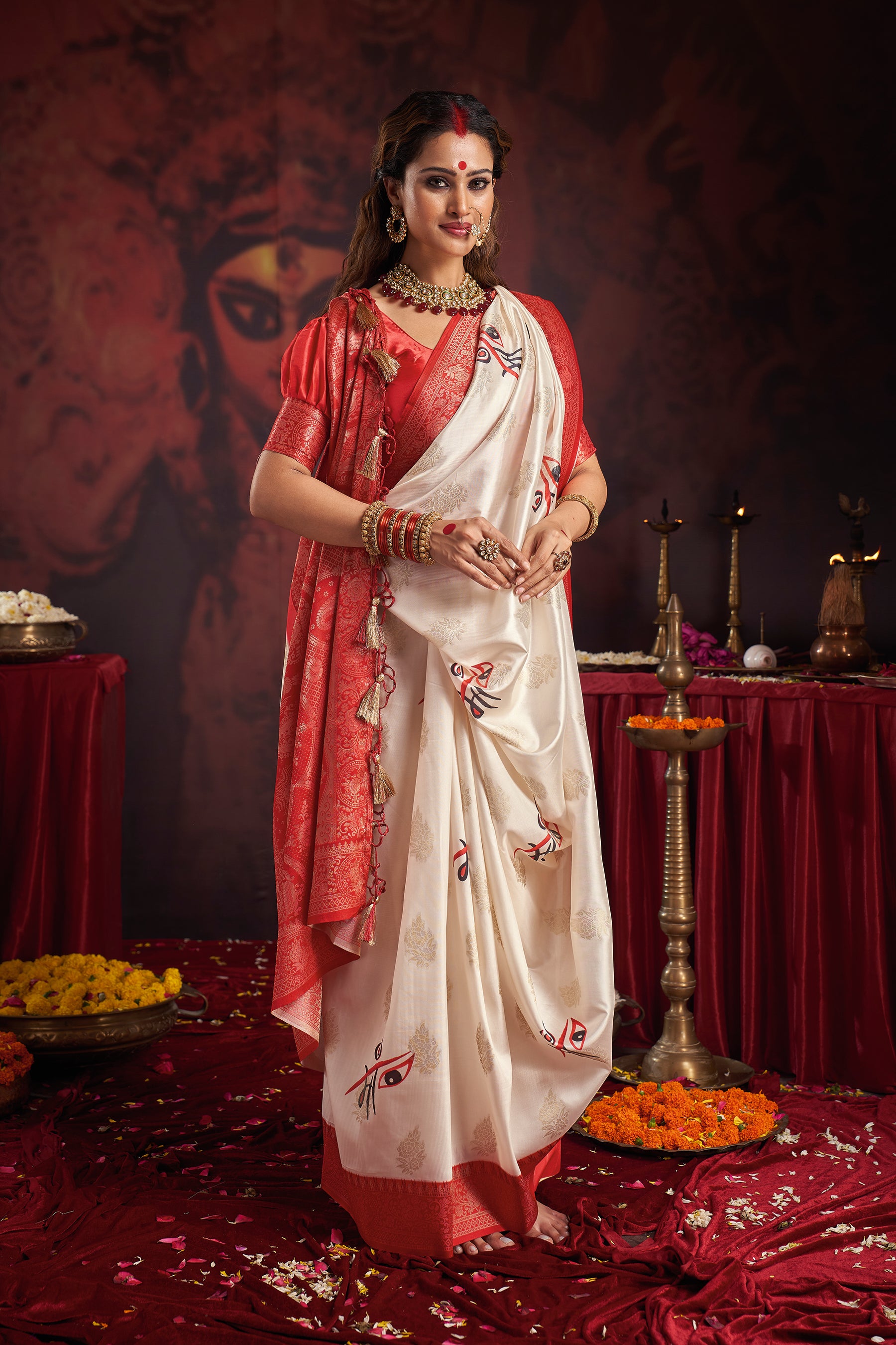 Durgotsav Devi Drishti Saree