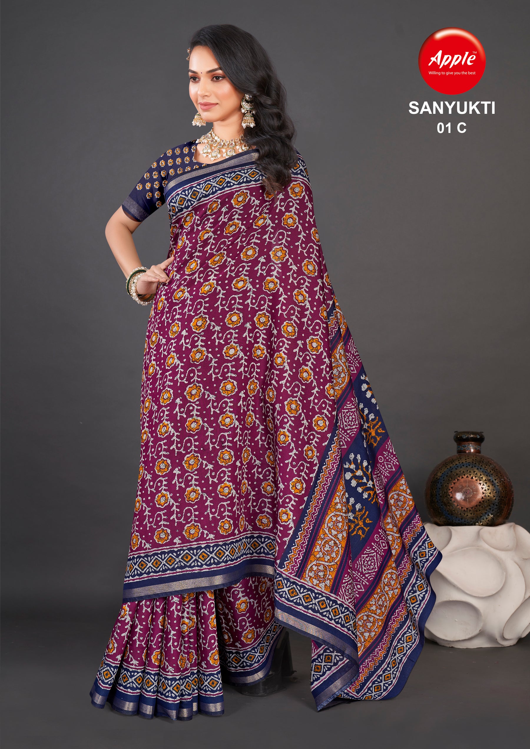 Liva Batiq Printed Saree