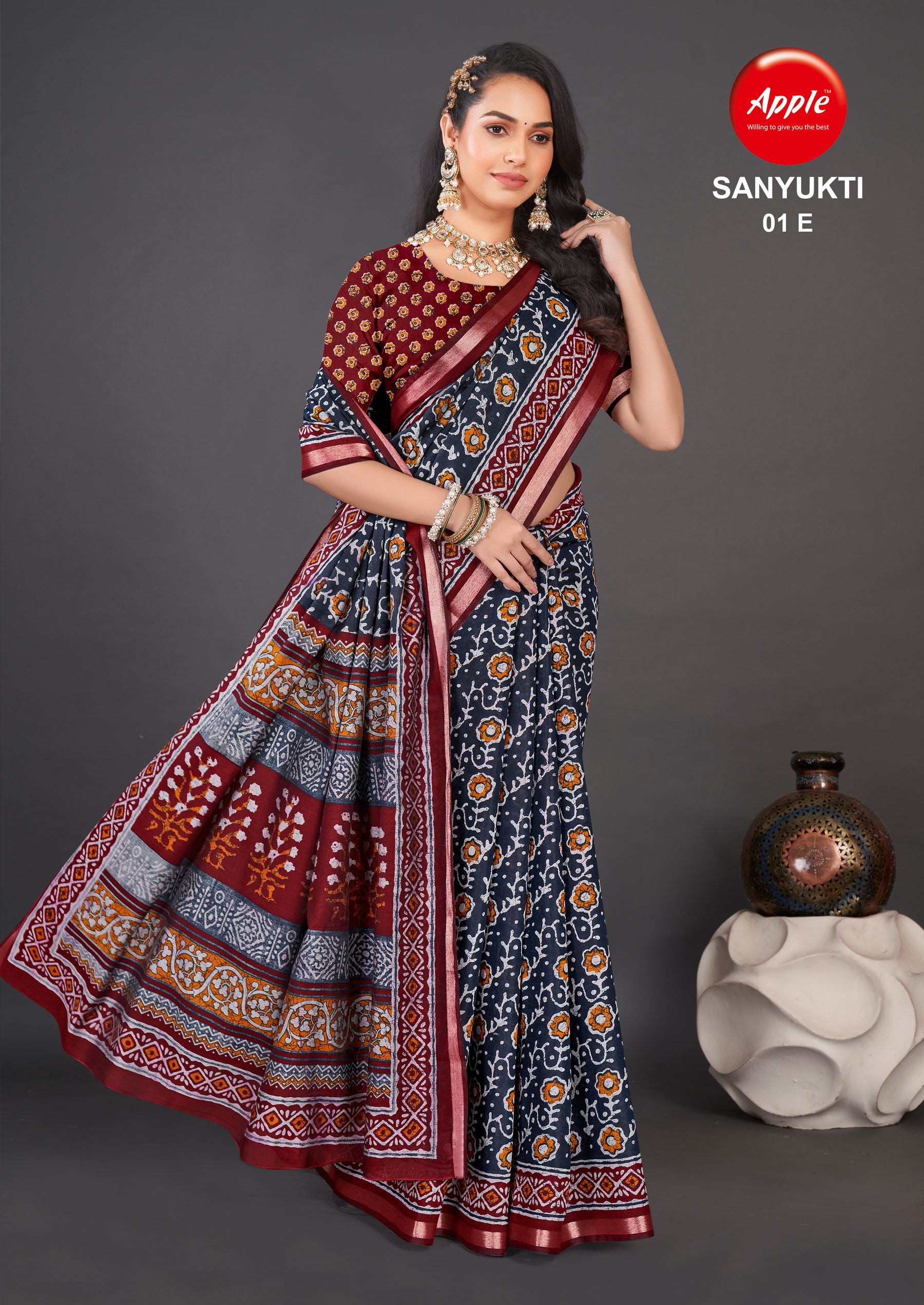 Printed Saree – Timeless Art in Fluid Elegance