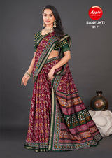 Batiq Print Liva Saree – A Blend of Tradition & Modern Grace