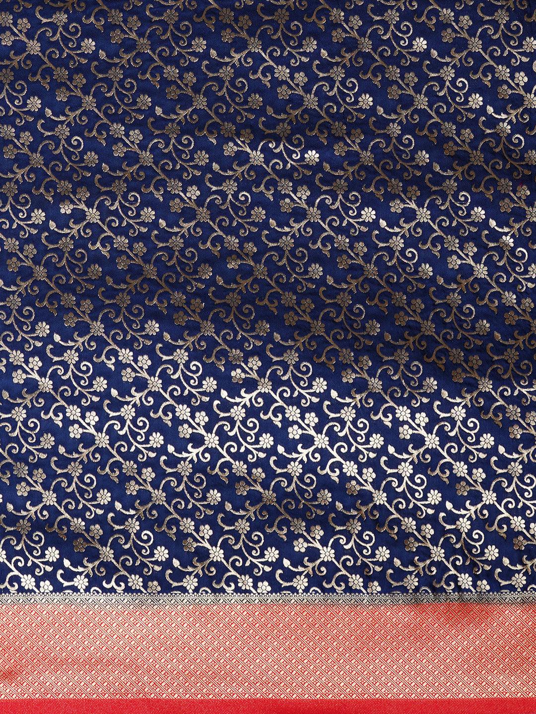 VIRGO PREMIUM Women Adorable Georgette Silk Floral Pattern Embroidery Saree - Apple Lifestyle