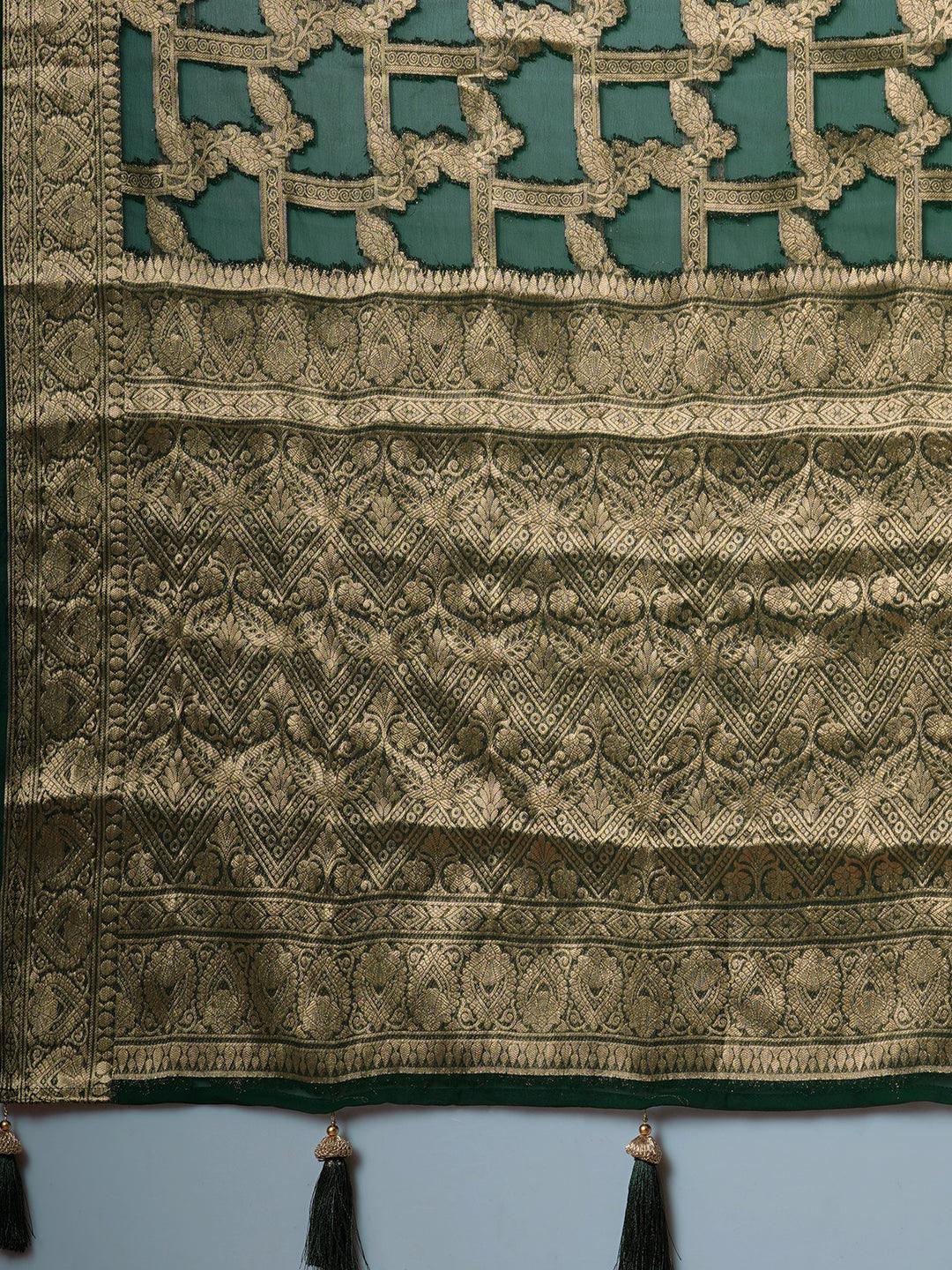 VIRGO Saree For Women Georgette Fabric Saree With Embroidery - Apple Lifestyle