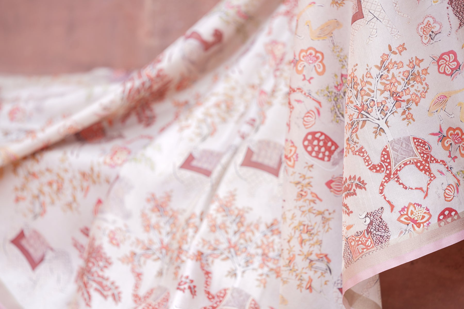 Gruham Women's Traditional Pure Banarasi Silk Blend Floral and Paisley Zari Woven Butta Saree