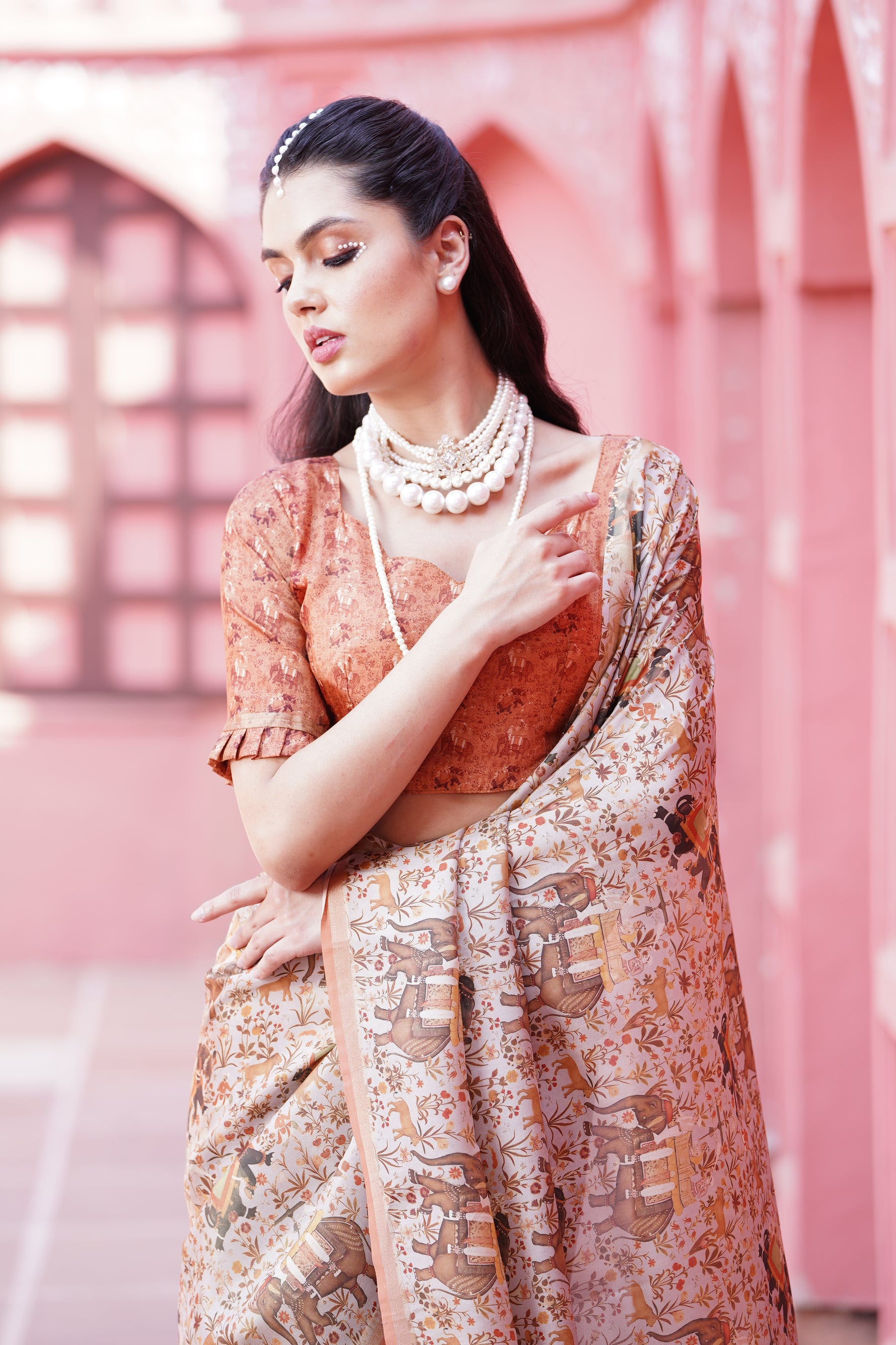 Gruham Womens Traditional Pure Banarasi Silk  Golden Zari Rich Pallu Banarasi Saree