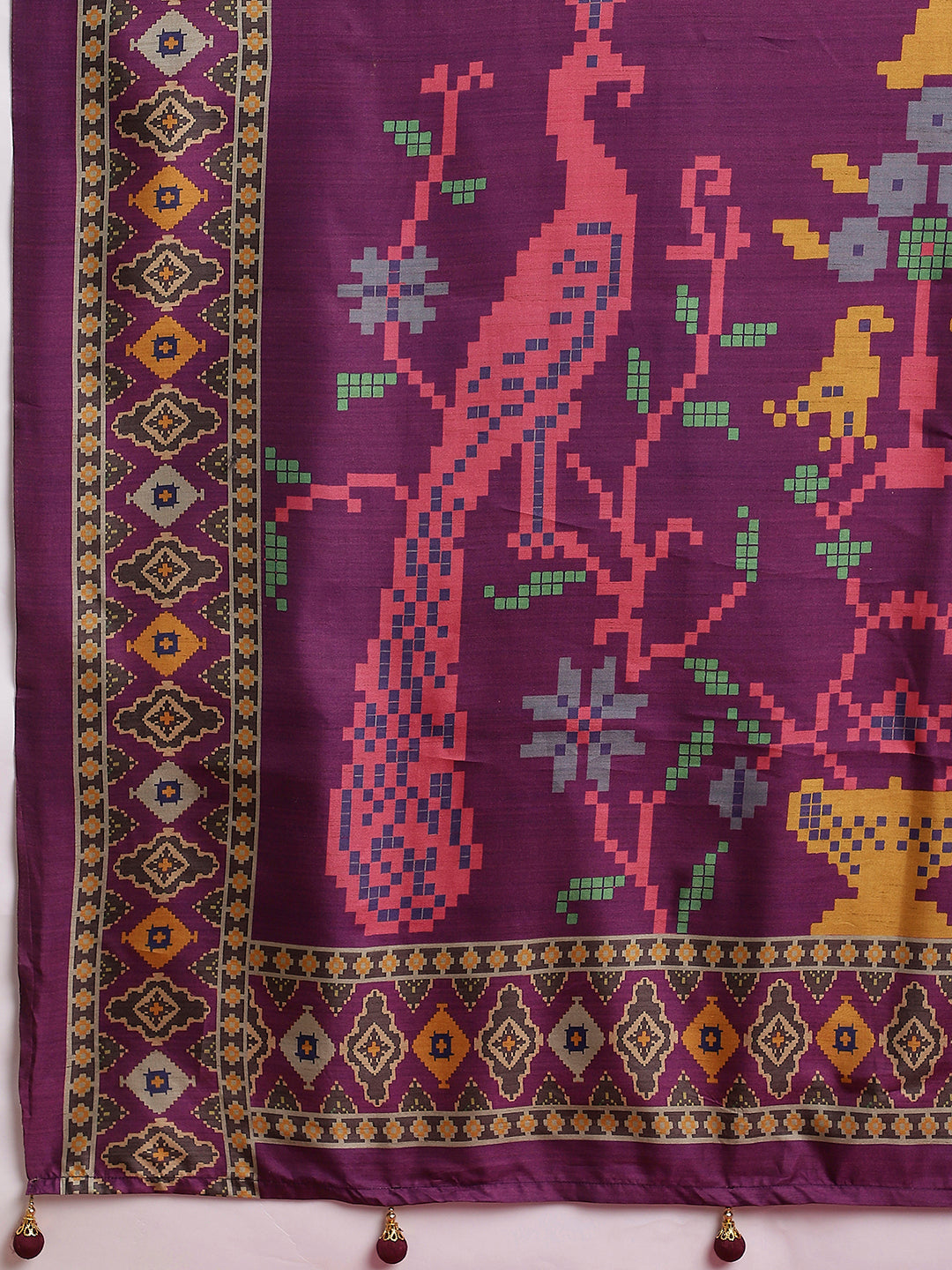 Gulabi Orchid Royale-Royal Mustard Orchid Saree