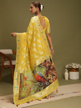 VANAYA Golden Meadow Artistic Saree