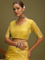 VANAYA Golden Meadow Artistic Saree