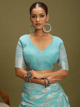 VANAYA Sky Mist Artistic Heritage Saree
