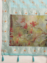 VANAYA Sky Mist Artistic Heritage Saree