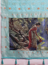 VANAYA Aqua Bloom Heritage Saree