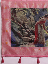 VANAYA Blush Petal Artistic Weave Saree
