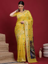 VANAYA Sunlit Meadow Heritage Saree
