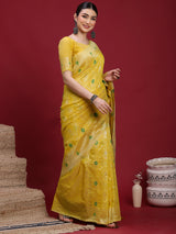VANAYA Sunlit Meadow Heritage Saree