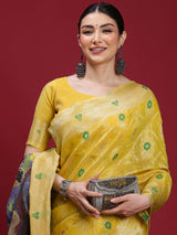 VANAYA Sunlit Meadow Heritage Saree