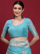 VANAYA Sky Bloom Artistic Weave Saree