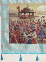VANAYA-Elegant Sky Blue Silver Zari Weave Saree with Royal Heritage Pallu
