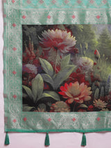 VANAYA Emerald Bloom Designer Weave Saree