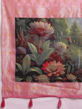 VANAYA Blush Garden Artistic Weave Saree
