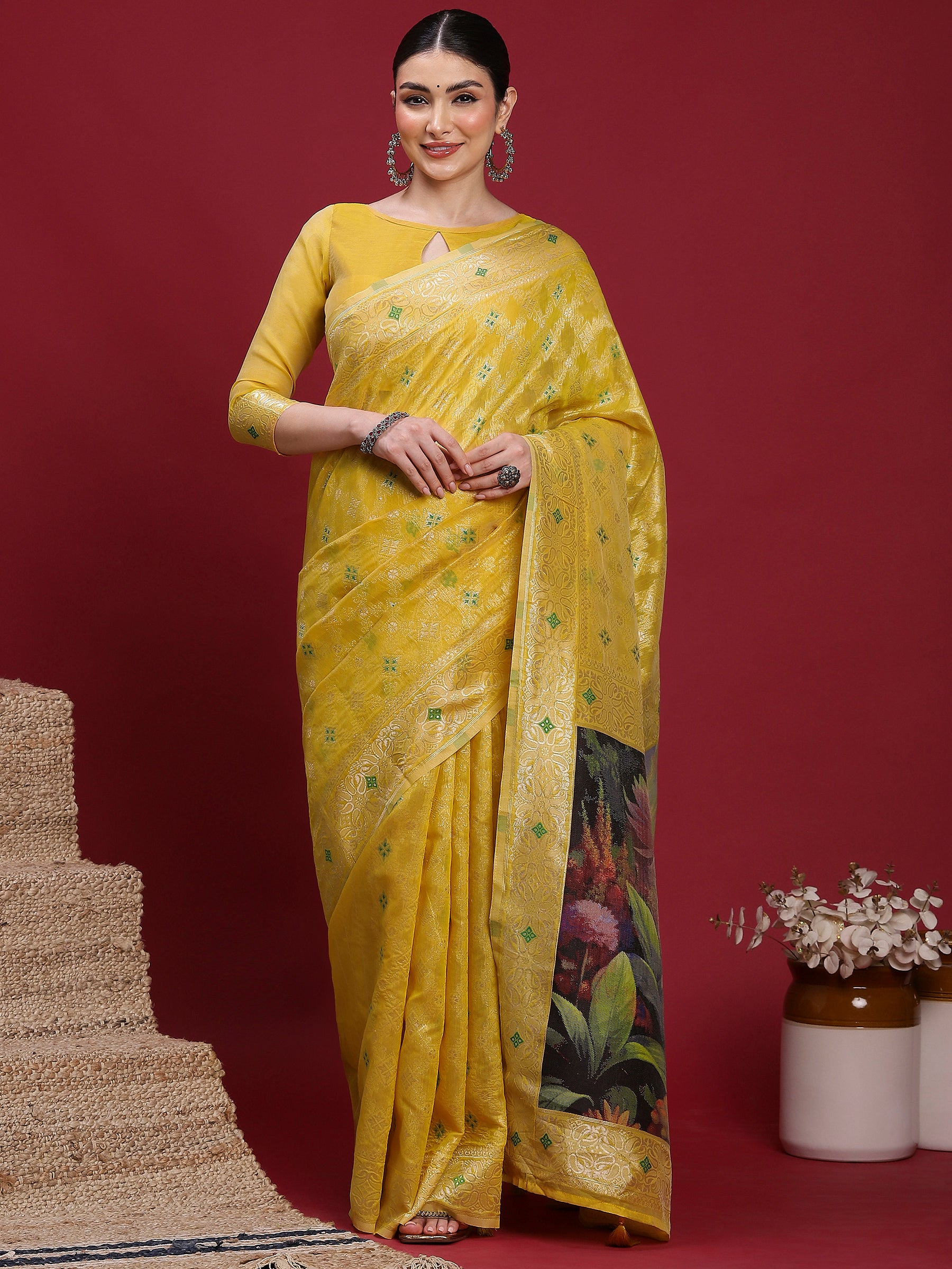 VANAYA Sunlit Garden Designer Saree