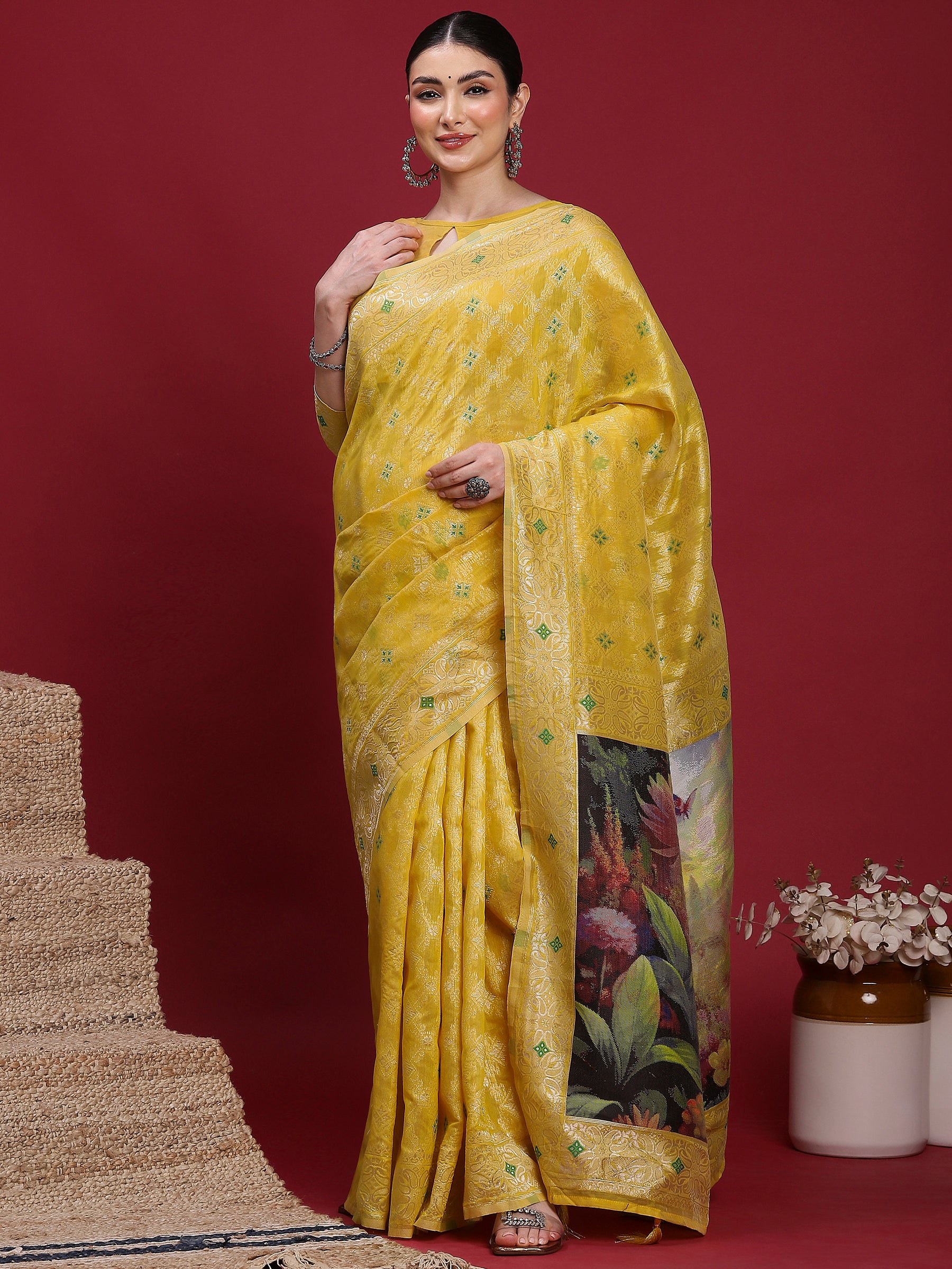 VANAYA Sunlit Garden Designer Saree