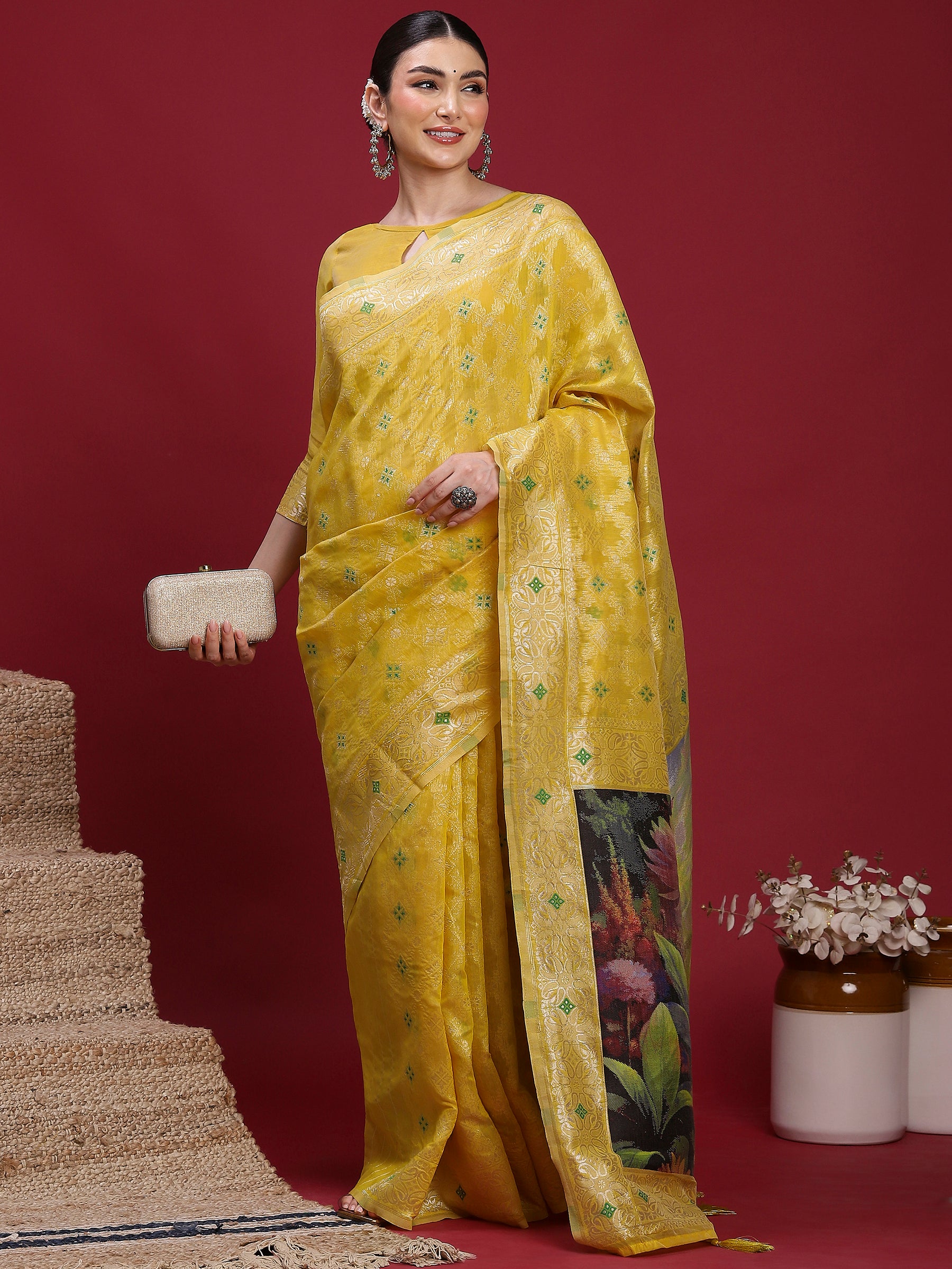VANAYA Sunlit Garden Designer Saree