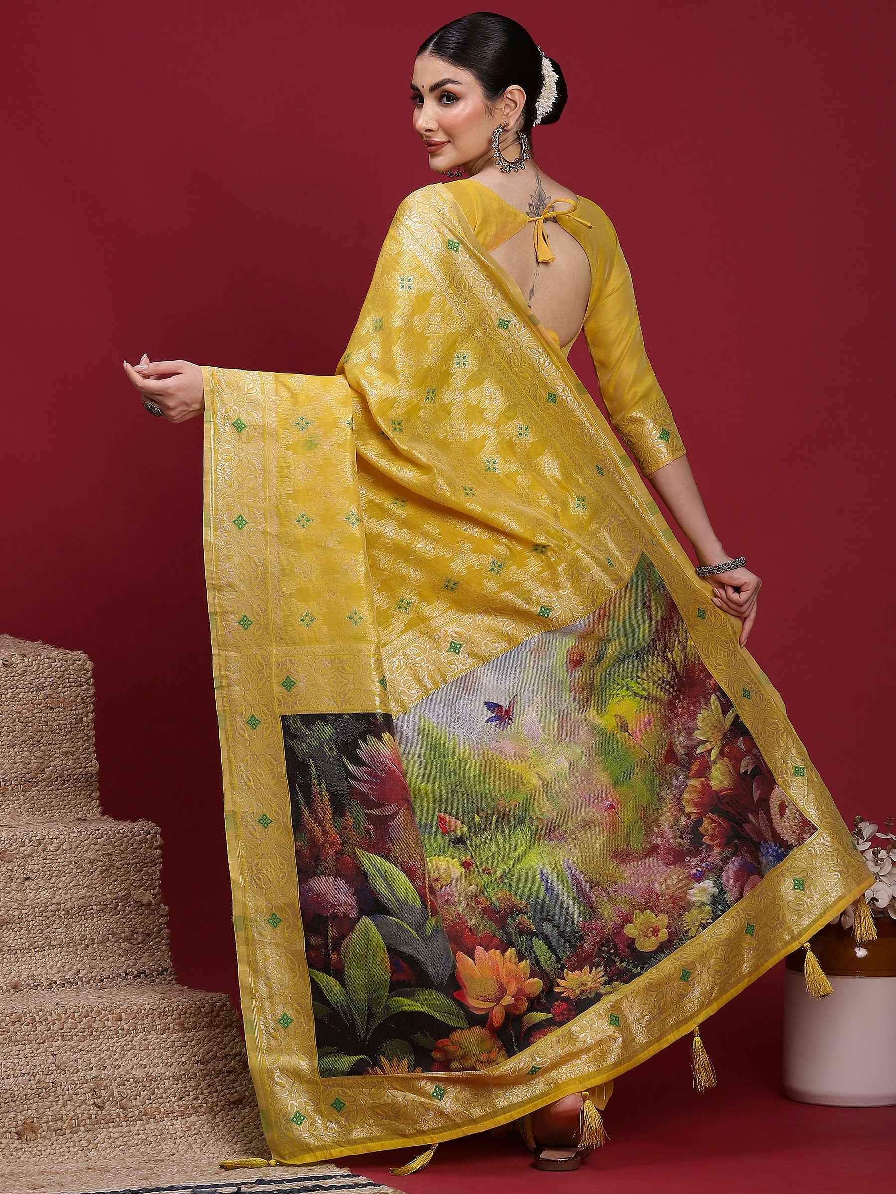 VANAYA Sunlit Garden Designer Saree