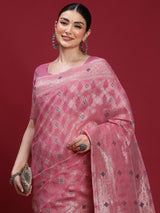 VANAYA Rosy Enchanted Garden Saree