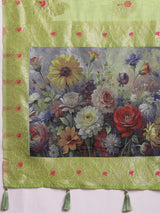 VANAYA Pistachio Bloom Heritage Saree
