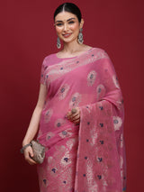 VANAYA Blush Petal Garden Saree