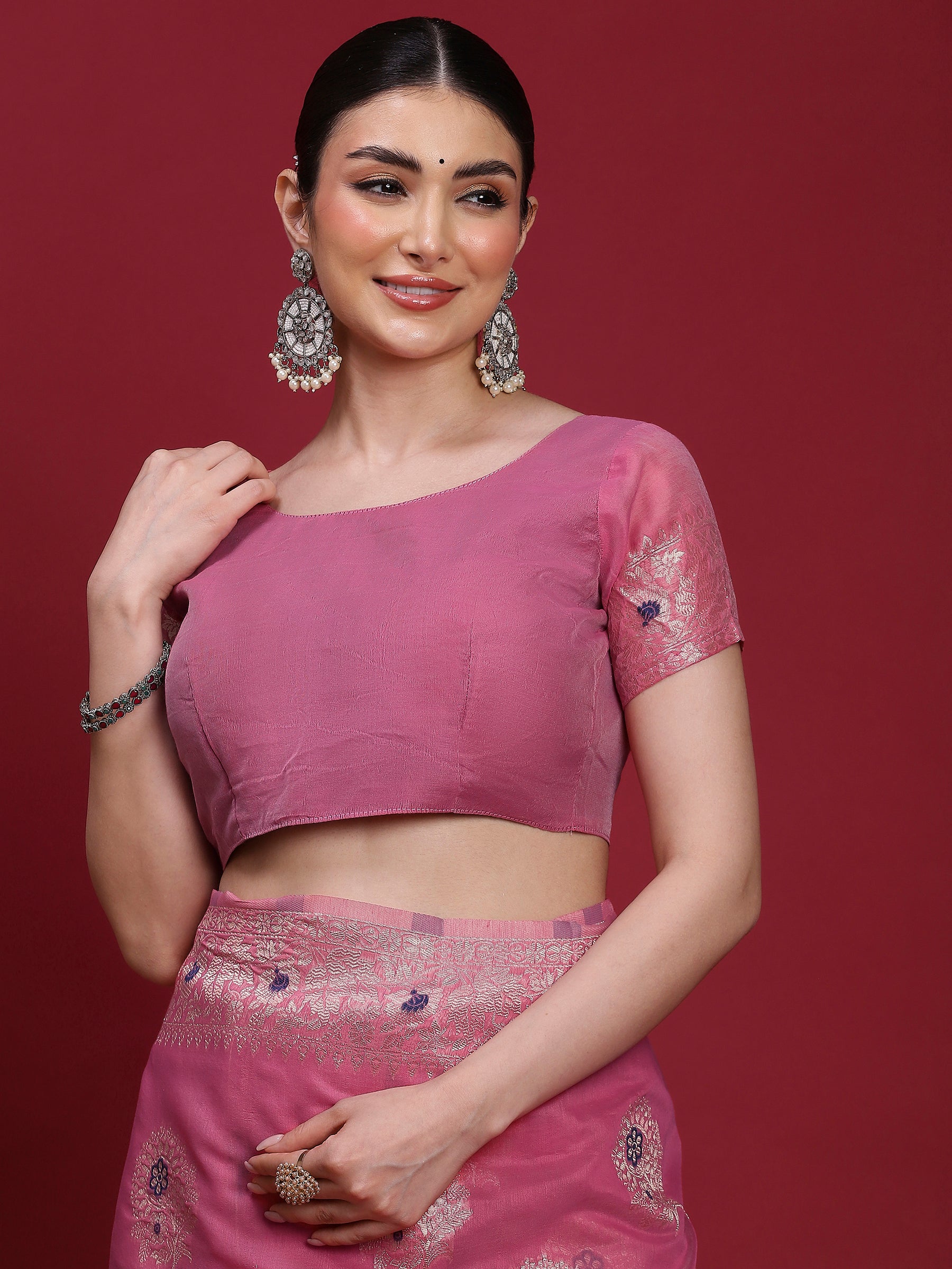 VANAYA Blush Petal Garden Saree
