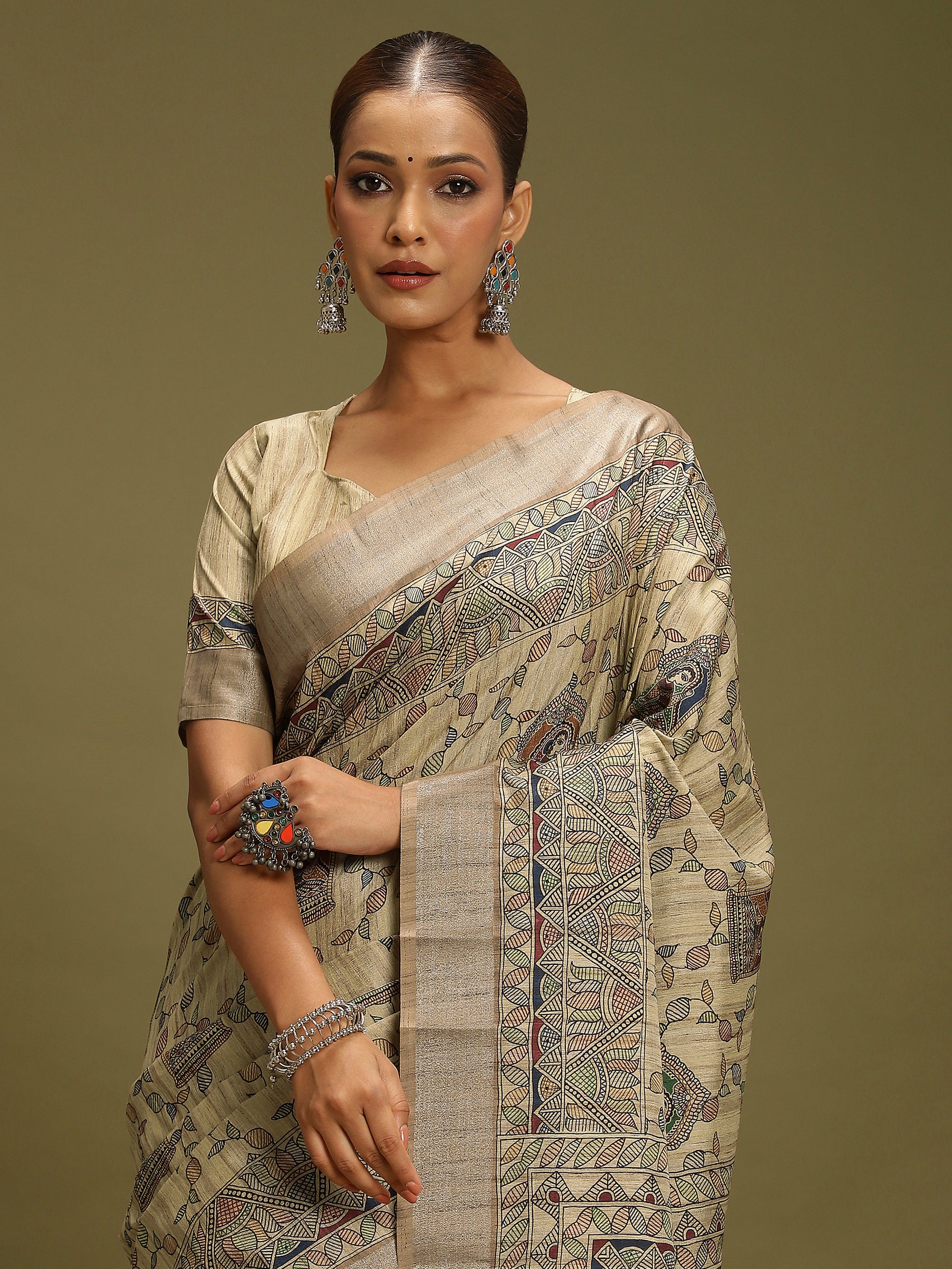 VANIKA PRINT-Timeless Folk Art Printed Saree