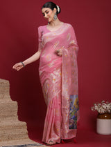 VANAYA Rosy Bloom Regal Saree