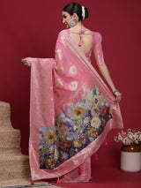 VANAYA Rosy Bloom Regal Saree