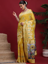 VANAYA Golden Sunflower Royale Saree