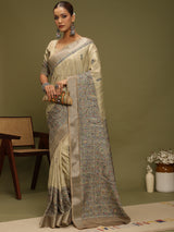 VANIKA PRINT-Royal Heritage Border Designer Saree