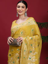 VANAYA Golden Sunflower Royale Saree