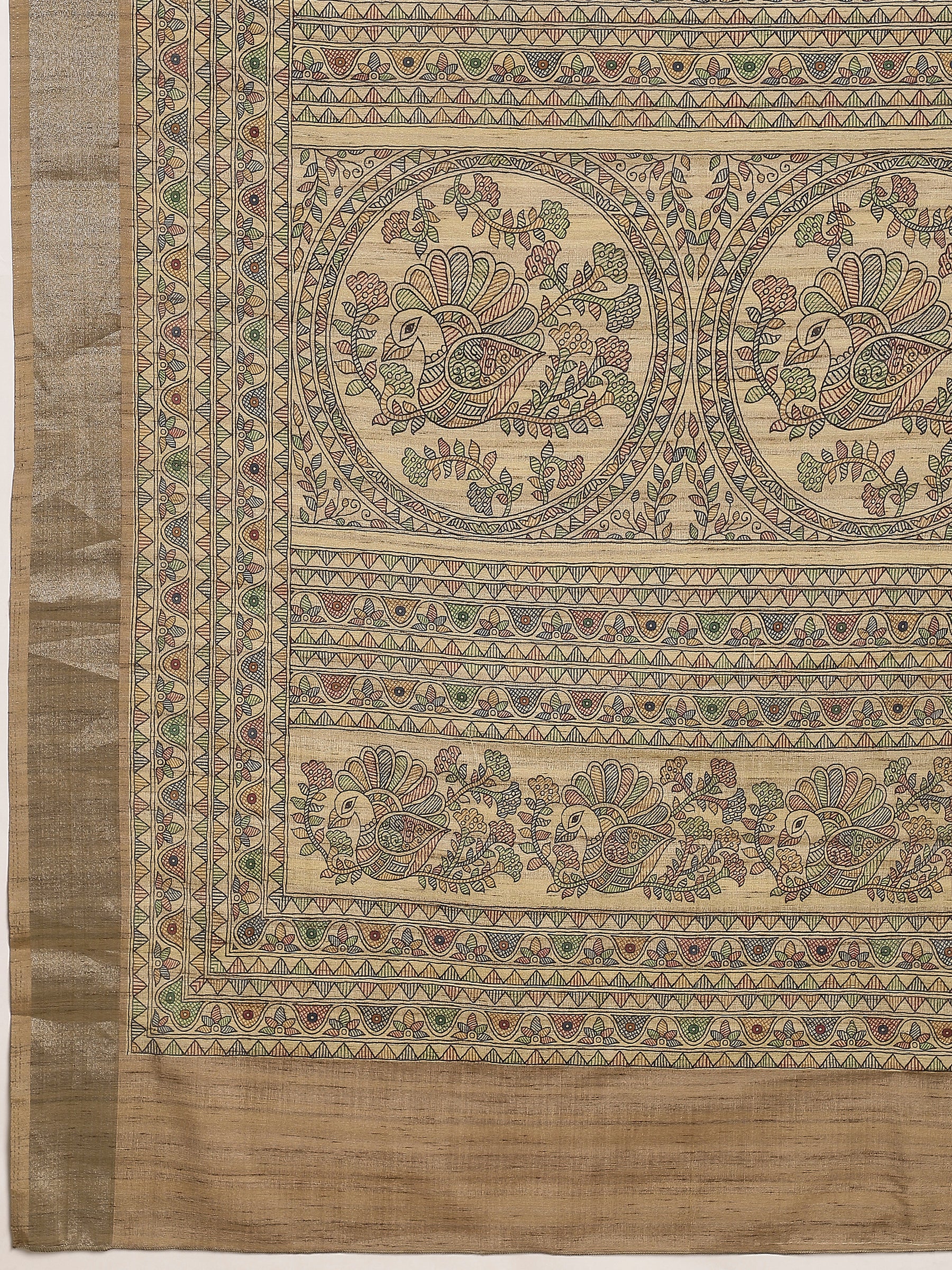 VANIKA PRINT-Timeless Madhubani Bloom Saree