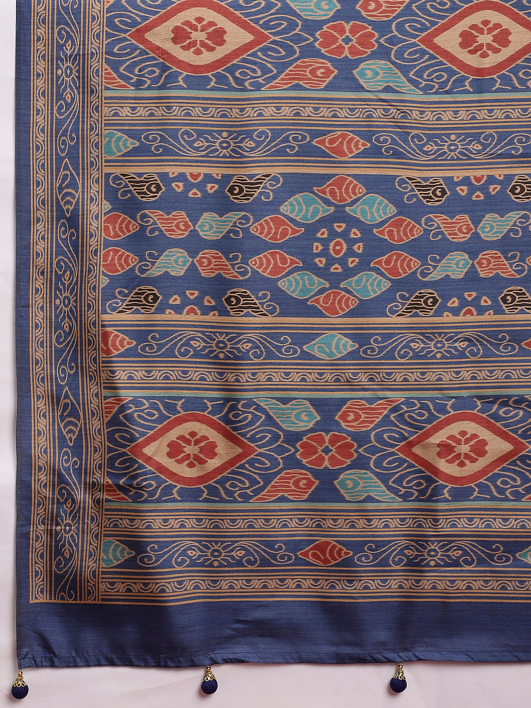 Gulabi Twilight Saree-Vintage Rose Ikat Saree